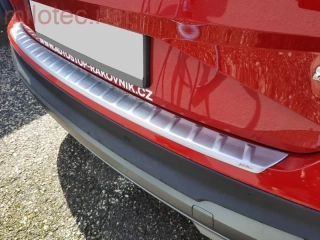 kat.č. 11 057 23 - Práh pátých dveří s výstupky, Alu Brush - matný, Škoda Enyaq, od r.v. 2020